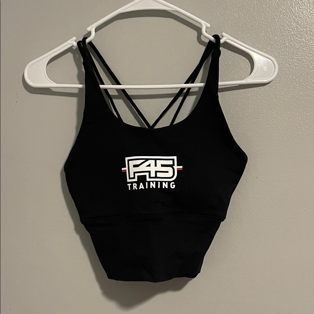 F45 Training Black Crop Top